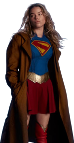 Milly Alcock Supergirl Brown Trench Coat - Image 5